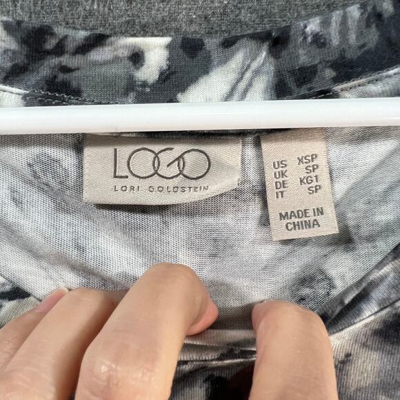 LOGO by Lori Goldstein Petite Sleeveless Tiered Dress Black,Petite X-Small - Picture 3 of 11